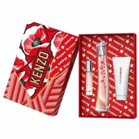 Kit Coffret Flower By Kenzo Ikebana EDP Feminino 75ml + Body Lotion 75ml + Travel Size 10ml - imagem 1