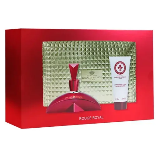 Kit Coffret Marina de Bourbon Rouge Royal EDP Feminino 100ml + Body Lotion 100ml + Necessaire