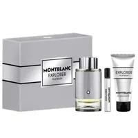 Kit Coffret Montblanc Explorer Platinum EDP Masculino 100ml + Miniatura 7,5ml + Gel de Banho 100ml - imagem 1