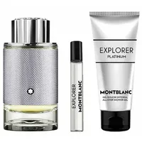 Kit Coffret Montblanc Explorer Platinum EDP Masculino 100ml + Miniatura 7,5ml + Gel de Banho 100ml - imagem 2
