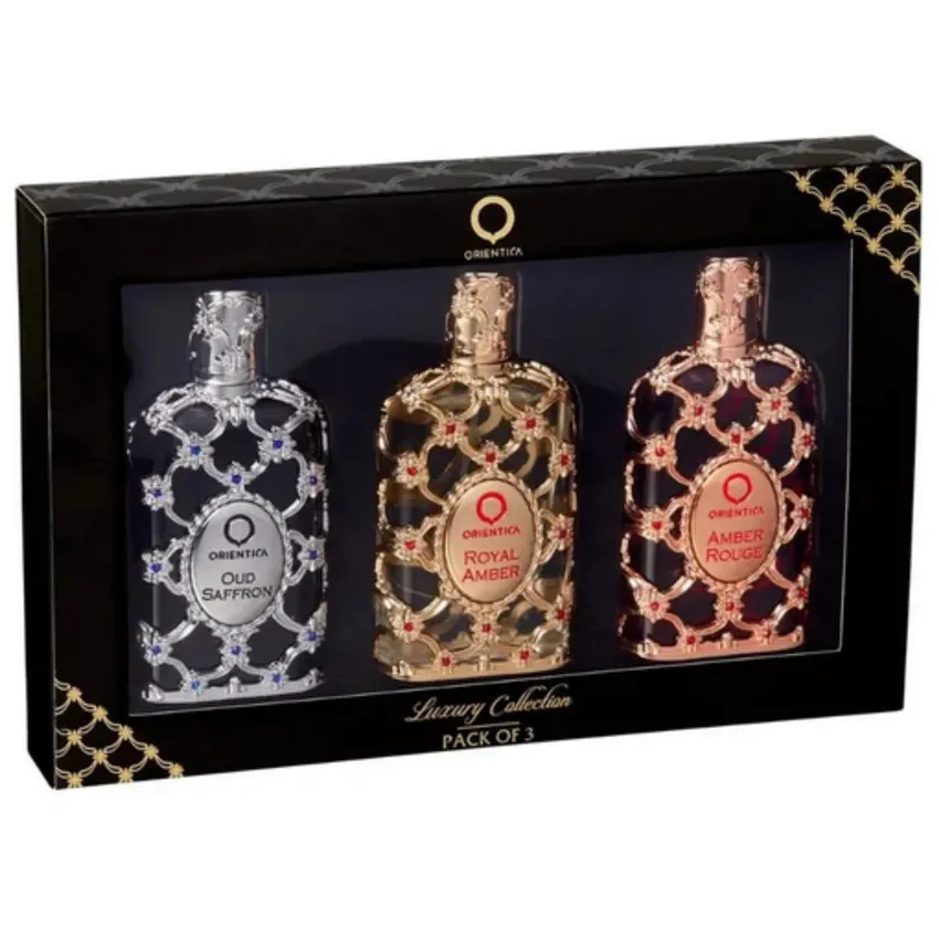 Kit Coffret Orientica Oud Saffron + Royal Amber + Amber Rouge 3x30ml