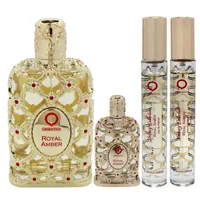 Kit Coffret Orientica Royal Amber EDP 80ml + Miniatura 7,5ml + 2 Travel Size 10ml - imagem 2