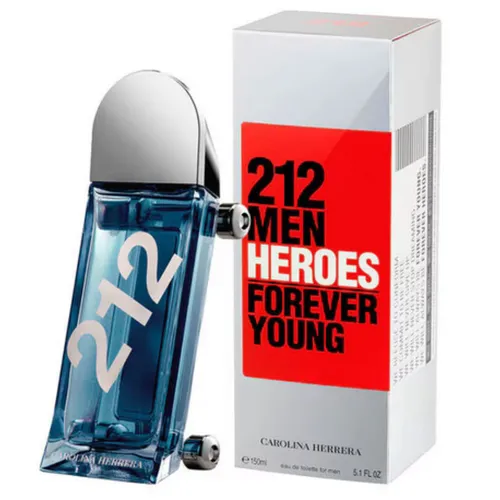Perfume 212 Men Heroes Forever Young EDT Masculino Carolina Herrera - 150ml 