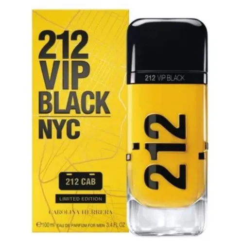 Perfume 212 Vip Black Cab EDP Masculino Carolina Herrera - 100ml