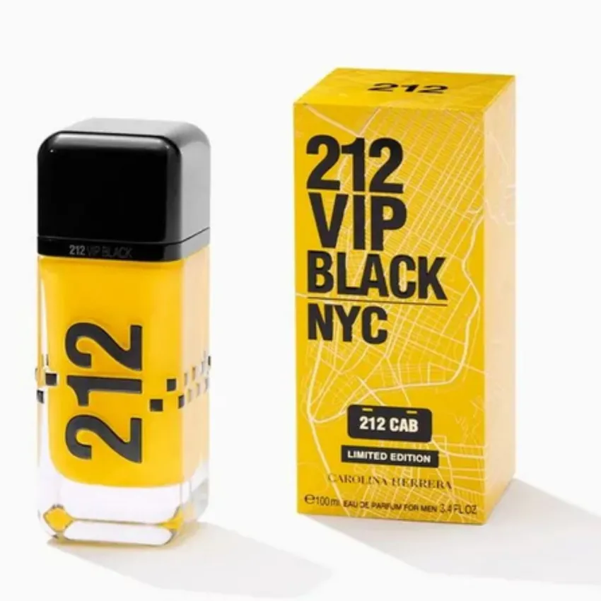 Perfume 212 VIP Black Cab EDP Masculino Carolina Herrera 100ml