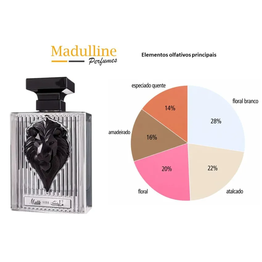 Perfume Árabe Malik Siba EDP Unissex Assala 100ml