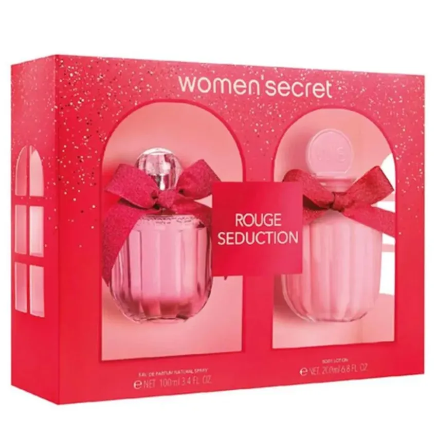 Kit Coffret Women'secret Rouge Seduction EDP 100ml + Body Lotion 200ml Feminino