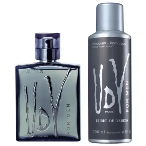 Kit Perfume Ulric de Varens UDV for Men EDT 100ml + Desodorante 200ml Masculino