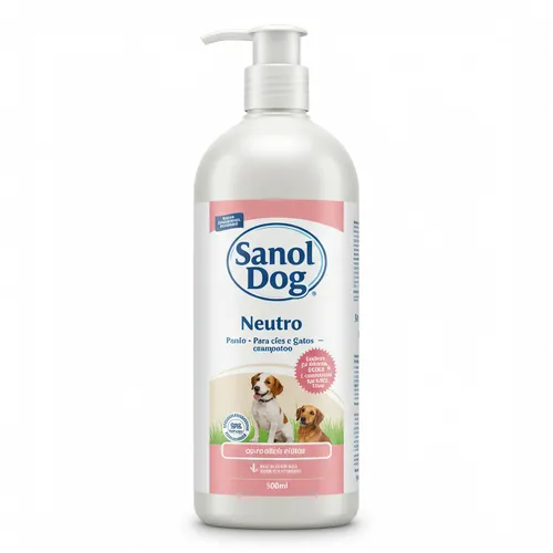 Shampoo Sanol Dog Neutro para Cães e Gatos – 500ml