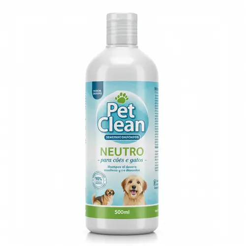 Shampoo Pet Clean Neutro para Cães e Gatos – 500ml