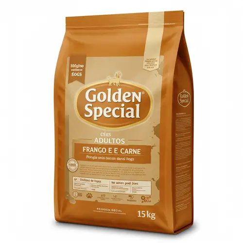 Ração Seca Golden Special para Cães Adultos – 15kg – Frango e Carne