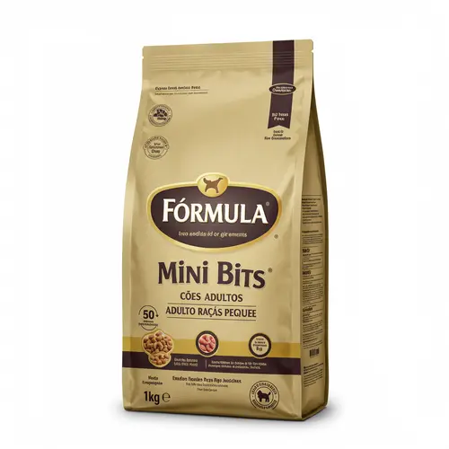 Ração Seca Golden Fórmula Mini Bits para Cães Adultos Raças Pequenas – 1kg