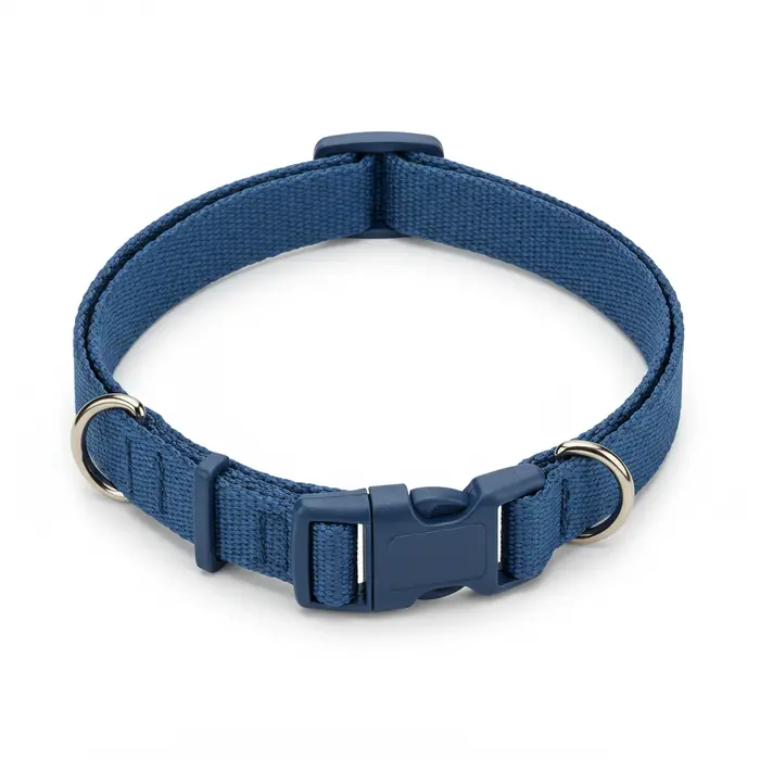 Coleira Ajustável de Nylon com Fivela – Tamanho M