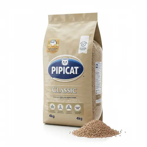 Areia Higiênica Pipicat Classic para Gatos – 4kg