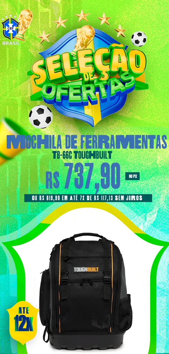 Banner mobile Mochila de Ferramentas TB-66C ToughBuilt