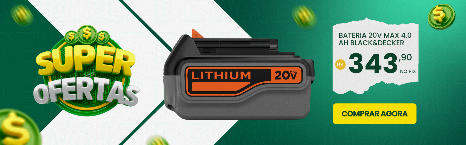 Banner Bateria Black Decker 