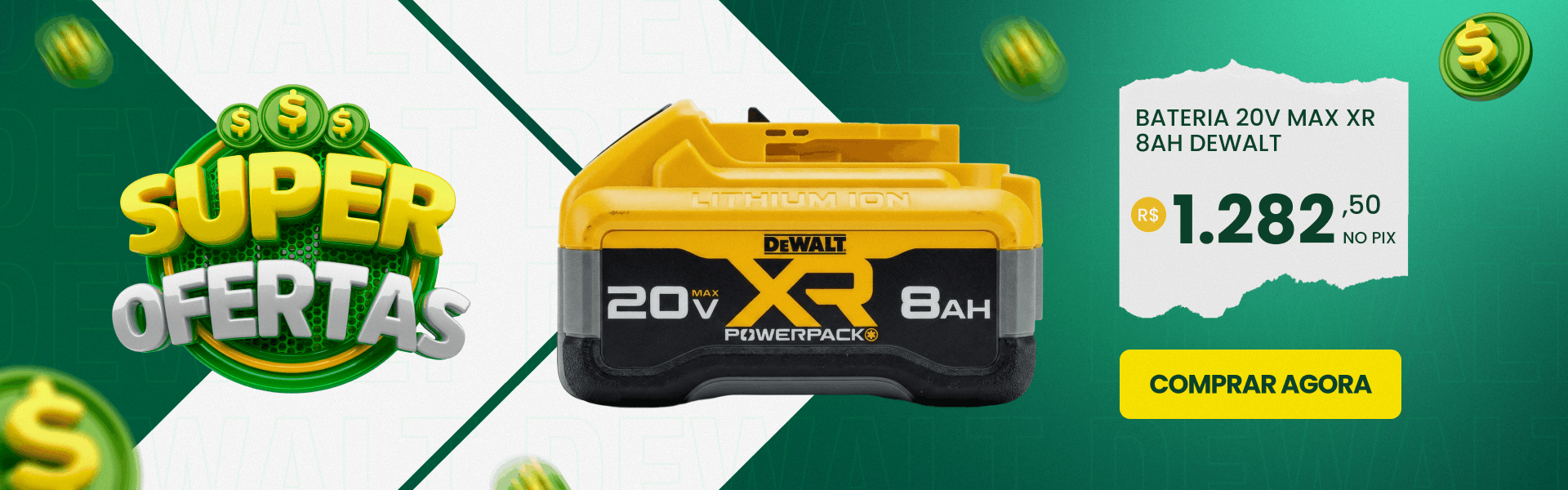 Banner Bateria Dewalt DCB2108