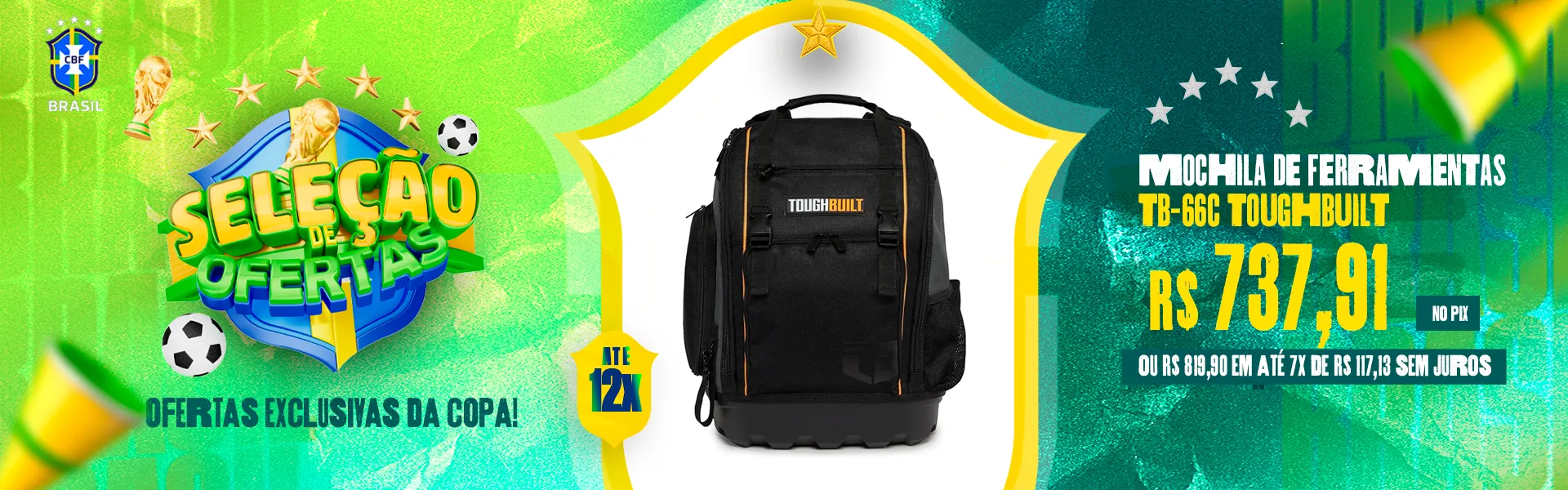 Banner Mochila de Ferramentas TB-66C ToughBuilt