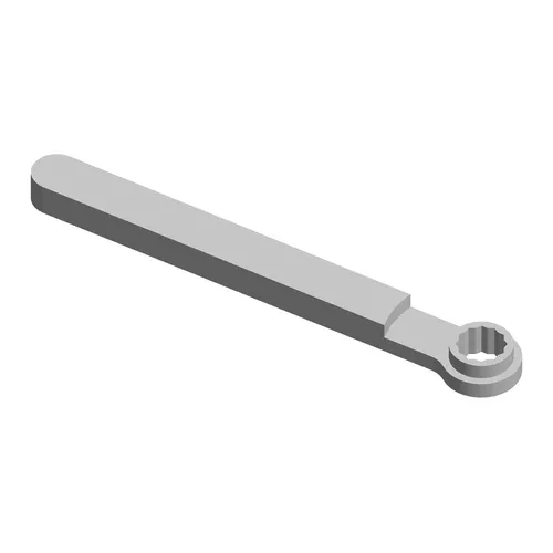 Chave 12 mm estriada com rebaixo, para parafuso da polia que move a correia dentada de acionamento da bomba d’água raven 111055