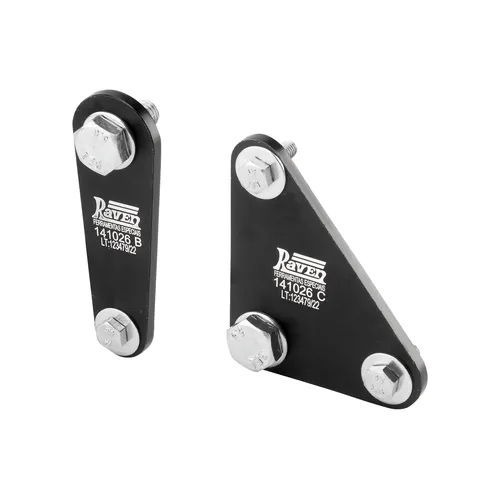 Par de gabaritos para alinhar o cabeçote em relação ao bloco do motor Fiat / Stellantis GSE 1.0 12V (3 cils.) MultiAir turbo T200 raven 141026