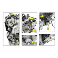 Conjunto com 5 ferramentas para sincronismo motor Ford / PSA (Peugeot / Citroën) 2.0 16V turbo diesel BlueHDi (DW10FU) raven 161017 - imagem 4