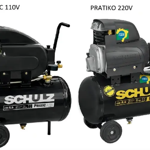 COMPRESSOR DE AR PRATIC AIR 127V CSA 8,5/25 - SCHULZ 