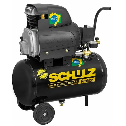COMPRESSOR DE AR PRATIC AIR 127V CSA 8,5/25 - SCHULZ 