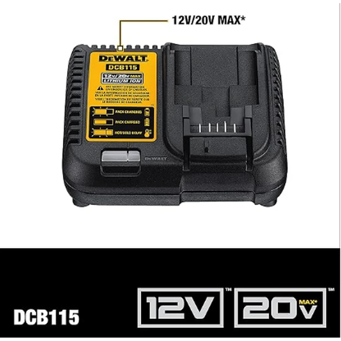 Kit com 2 Baterias 5Ah 20V Max Li-Ion Carregador Bivolt e Bolsa - DEWALT DCB205C2K