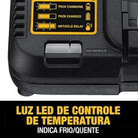 Kit com 2 Baterias 5Ah 20V Max Li-Ion Carregador Bivolt e Bolsa - DEWALT DCB205C2K - imagem 6