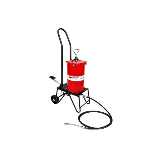 Bomba manual graxa C/ carrinho e pedal 12 Kg LUB-2002 Lumagi