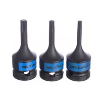 Jogo Soquetes torx curto impacto 1/2" 7 pçs 4417PP King Tony - imagem 4