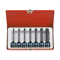 Jogo soquete impacto longo Torx 1/2" 7pçs 4467PP King Tony - imagem 5
