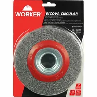 Escova Circular em Aço Ondulado 6"x 1/2" Worker - 981958 - imagem 2