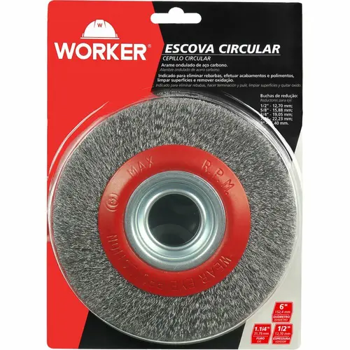 Escova Circular em Aço Ondulado 6