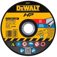 DISCO DE CORTE ABRASIVO HP3 X1/6X3/8 3PCS DW8711P3 DEWALT - imagem 1