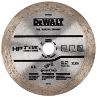 DISCO DIAMANTADO 3X3/8 (76X9,5MM) LISO DW47350 DEWALT - imagem 1