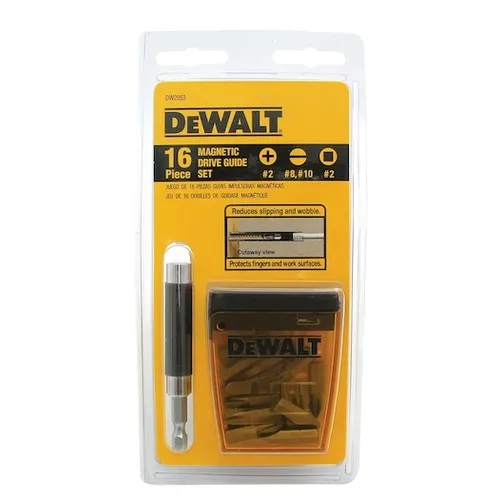 Jogo 16 Peças p/ Parafusar com Guia Magnética DW2053 DEWALT