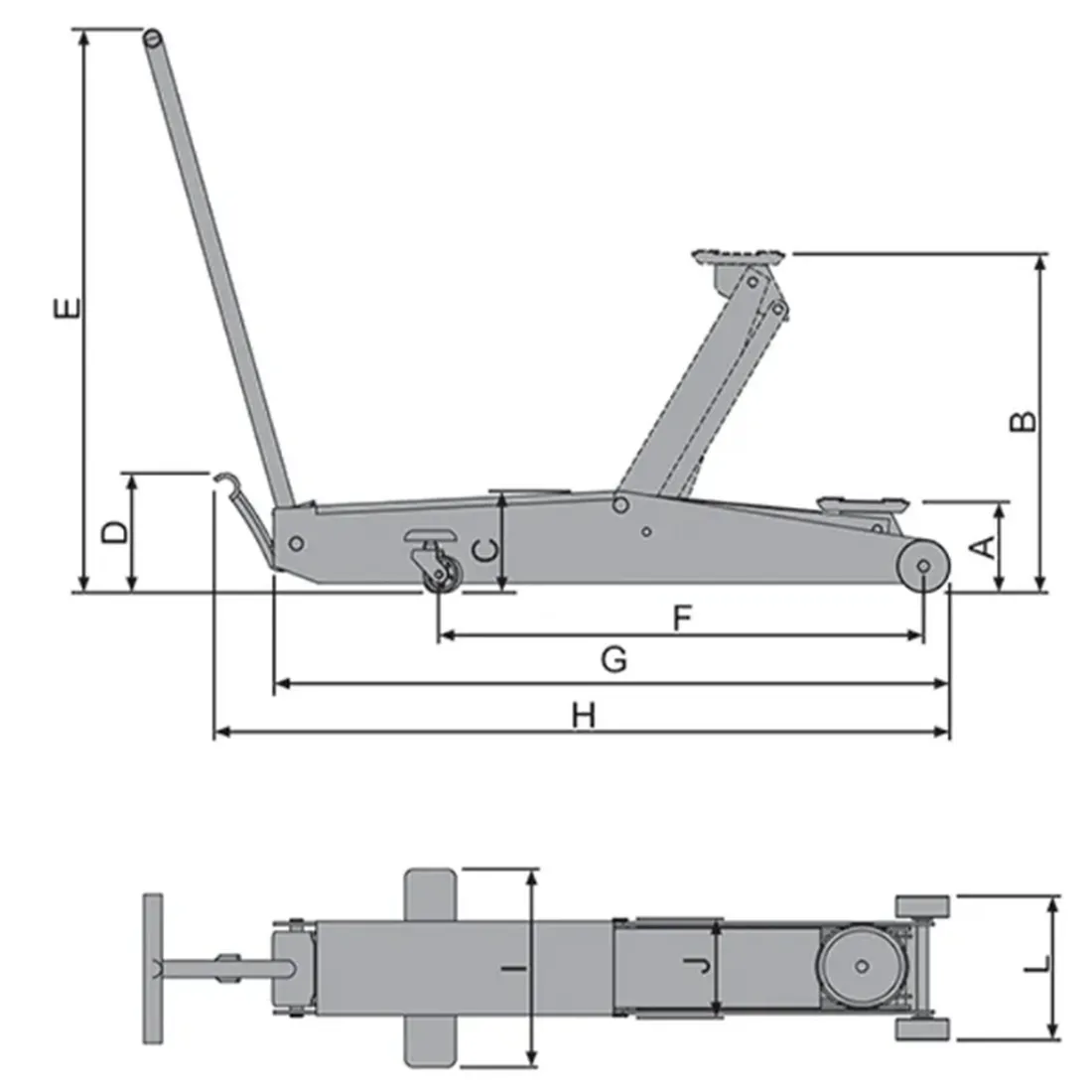 Macaco Hidraúlico Jacaré 3T. Longo Bovenau J3200