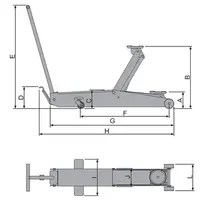 Macaco Hidraúlico Jacaré 3T. Longo Bovenau J3200 - imagem 4
