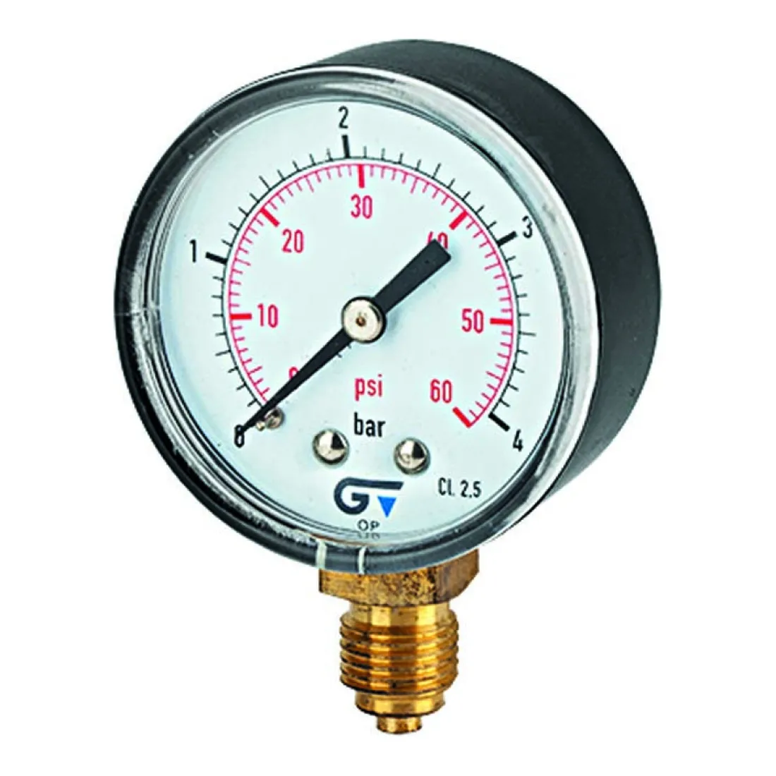 Manômetro ar 150Lbs BSP rosca 1/4 DN 53 - GENEBRE