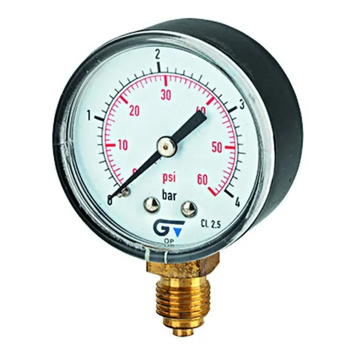 Manômetro ar 150Lbs BSP rosca 1/4 DN 53 - GENEBRE