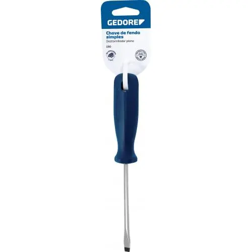 Chave de Fenda Simples 1/4 " X 6" - GEDORE