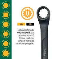 Jogo chave combinada speedy X6 8-17mm 7 Pc. - ST47530 SATA - imagem 5