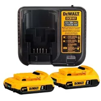 Kit de 2 Baterias 20V MAX 2Ah e Carregador bivolt 1,25Ah DEWALT DCB203C2-BR - imagem 2