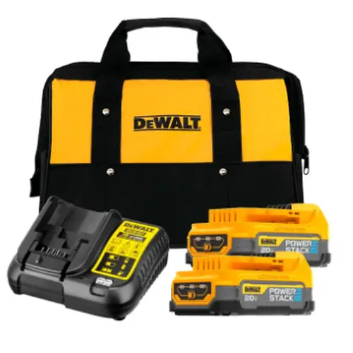 Kit de 2 Baterías LI-ION 1.7Ah 20V MAX Compacta POWERSTACK, Carregador e bolsa DEWALT DCBP034E2-BR