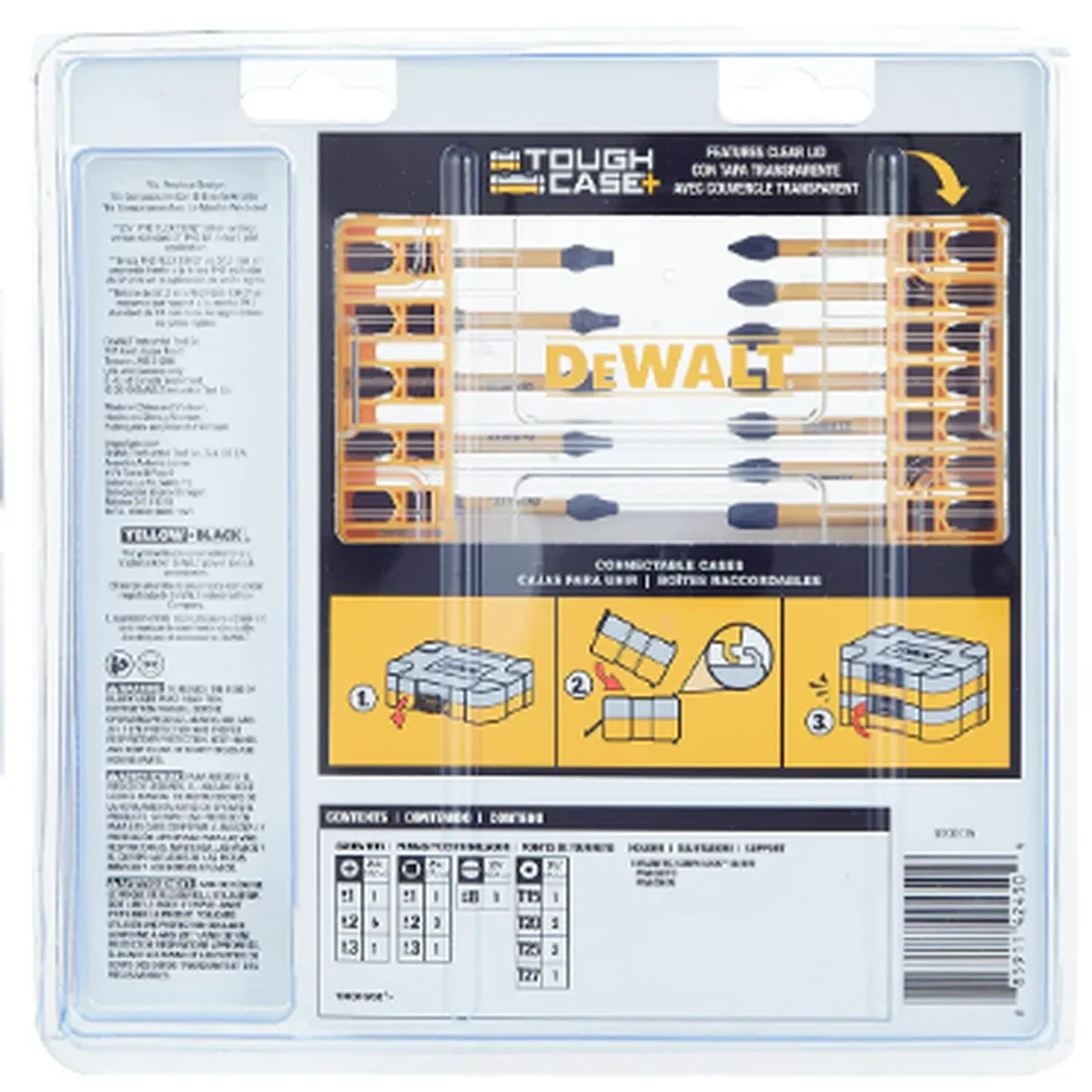 Jogo de bits de impacto  FlexTorq IMPACT READY com sistema ToughCase 22 peças DEWALT DWA2FTS22IR