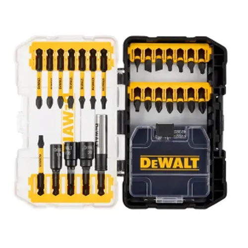 Jogo de bits de impacto  FlexTorq IMPACT READY com sistema ToughCase 26 peças DEWALT DWANGFT26SET