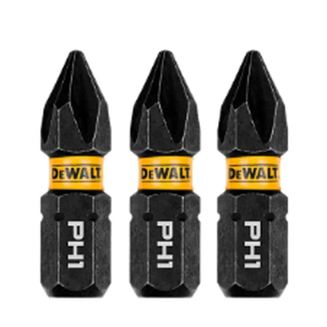 BITS PHILLIPS PH1 FLEXTORQ 1'' (2,5CM) CARTELA COM 3 UNIDADES DWAF1PH1IR3 DEWALT