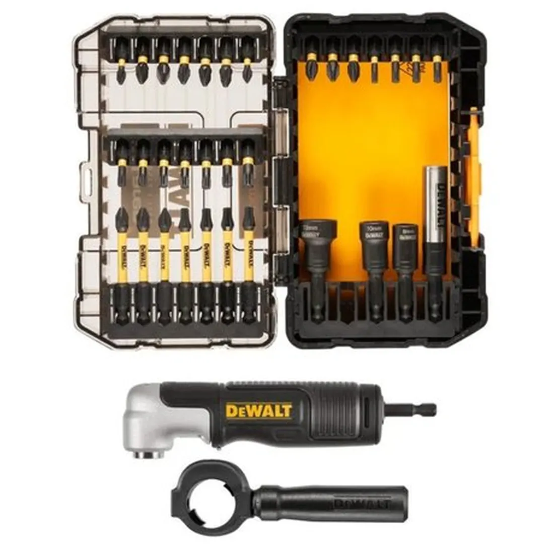JOGO DE BITS COM ADAPTADOR ANGULAR 33 PEÇAS EDIÇÃO LIMITADA MCLAREN DT70782-QZ DEWALT