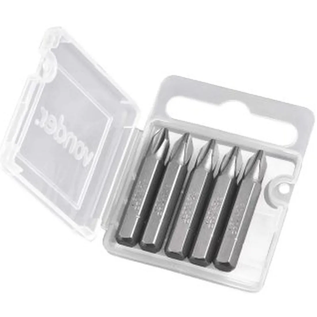 CARTELA DE BITS PHILLIPS PH2 1/4" 38MM  C/ 5 PEÇAS VONDER